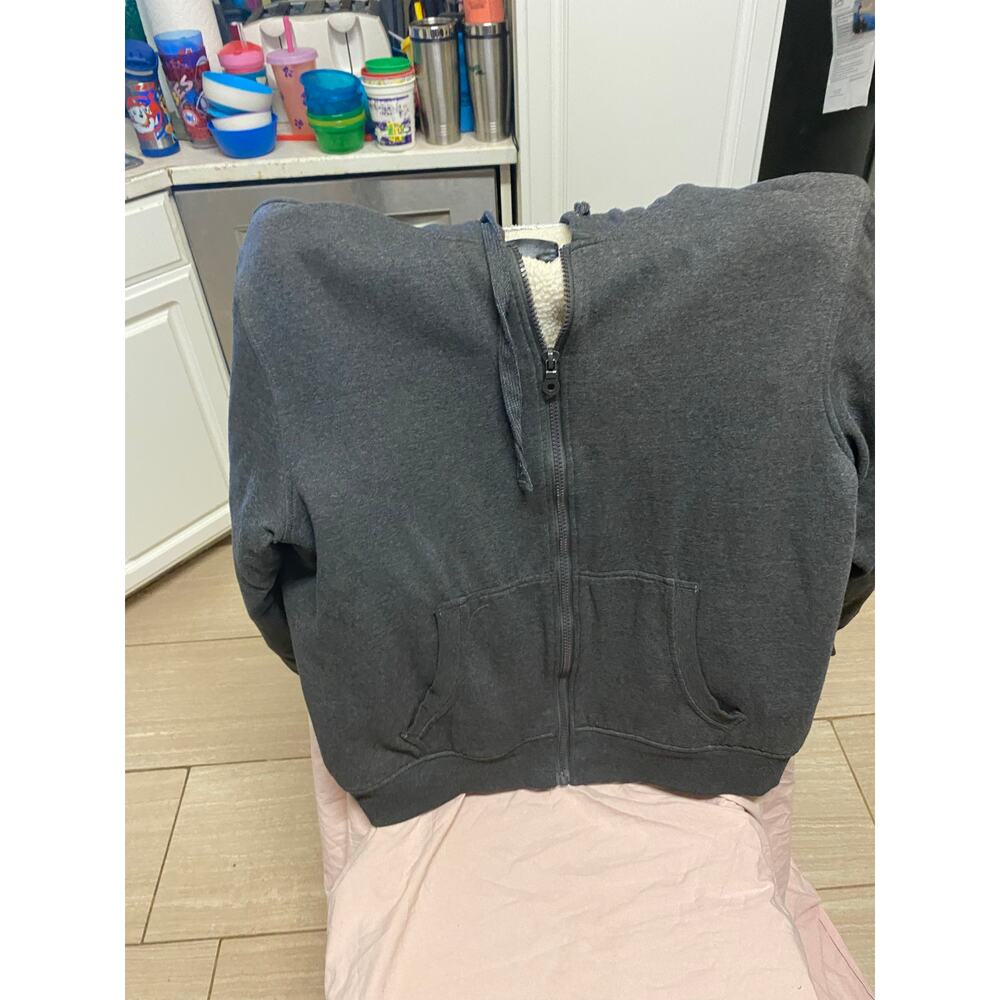 Logan & Martin Men's Sport NYC Fleece-Lined Full-Zip Sweatshirt RH7 Gray Size XL